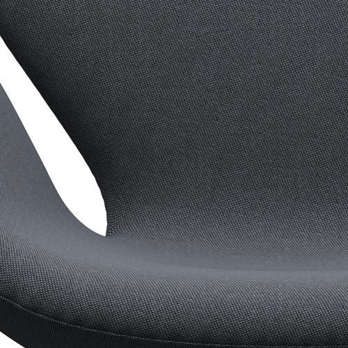 [product_category]-Fritz Hansen Swan Lounge Chair, Satin Brushed Aluminium/Rims Black/Grey-Fritz Hansen-3320-RIM741-SPAL-FRI-6