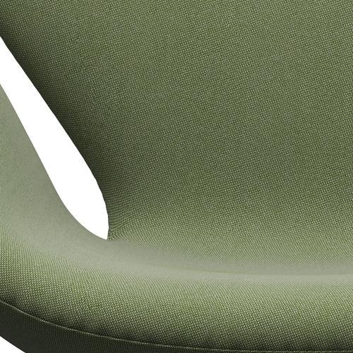 [product_category]-Fritz Hansen Swan Lounge Chair, Satin Brushed Aluminium/Rims Green/White-Fritz Hansen-3320-RIM921-SPAL-FRI-6