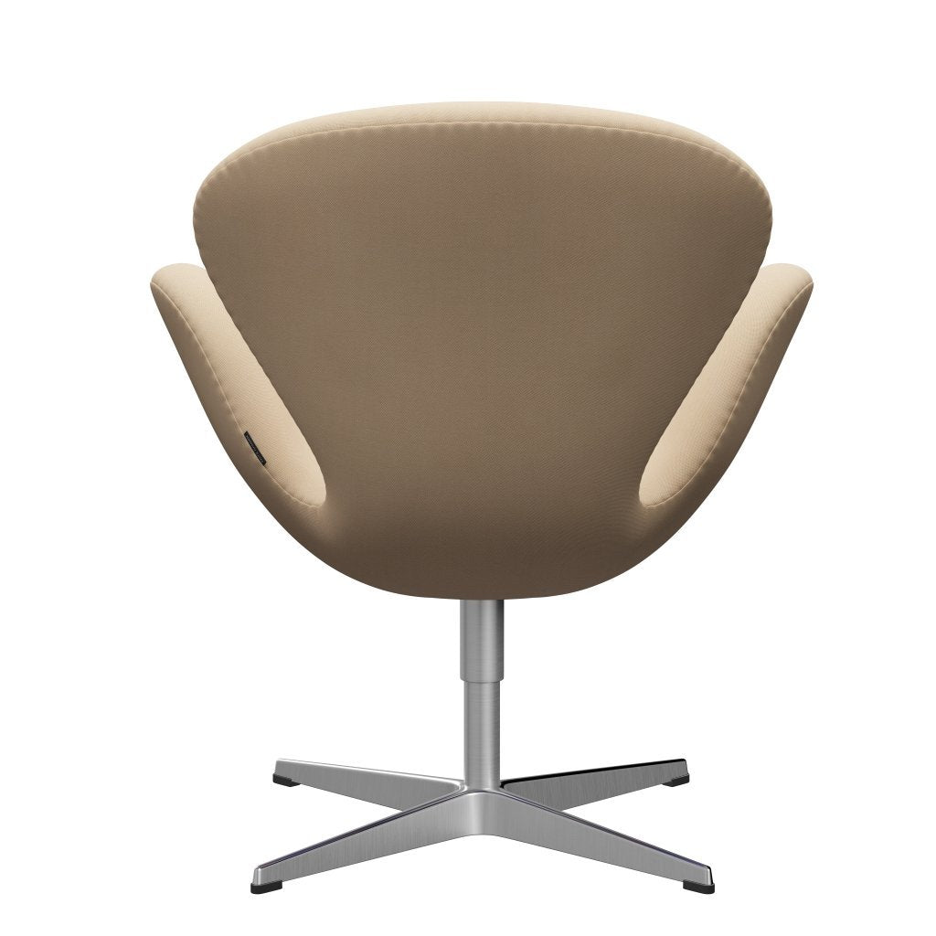 [product_category]-Fritz Hansen Swan Lounge Chair, Satin Brushed Aluminium/Rims Wool White-Fritz Hansen-3320-RIM211-SPAL-FRI-4