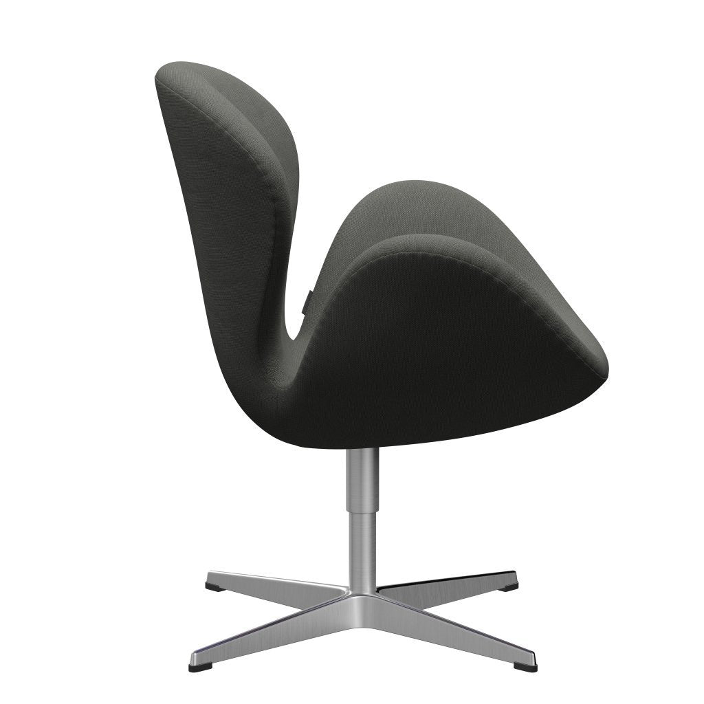 [product_category]-Fritz Hansen Swan Lounge Chair, Satin Brushed Aluminium/Steelcut Grey-Fritz Hansen-3320-STI160-SPAL-FRI-3