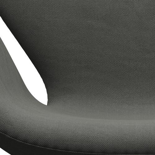 [product_category]-Fritz Hansen Swan Lounge Chair, Satin Brushed Aluminium/Steelcut Grey-Fritz Hansen-3320-STI160-SPAL-FRI-6