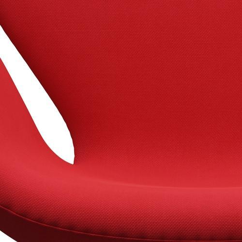 [product_category]-Fritz Hansen Swan Lounge Chair, Satin Brushed Aluminium/Steelcut Neon Red-Fritz Hansen-3320-STI545-SPAL-FRI-6