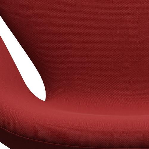 [product_category]-Fritz Hansen Swan Lounge Chair, Satin Brushed Aluminium/Steelcut Red-Fritz Hansen-3320-STI660-SPAL-FRI-6