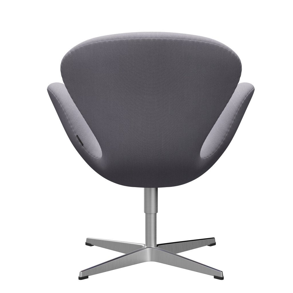 [product_category]-Fritz Hansen Swan Lounge Chair, Satin Brushed Aluminium/Steelcut Siber Grey Light-Fritz Hansen-3320-STI135-SPAL-FRI-4