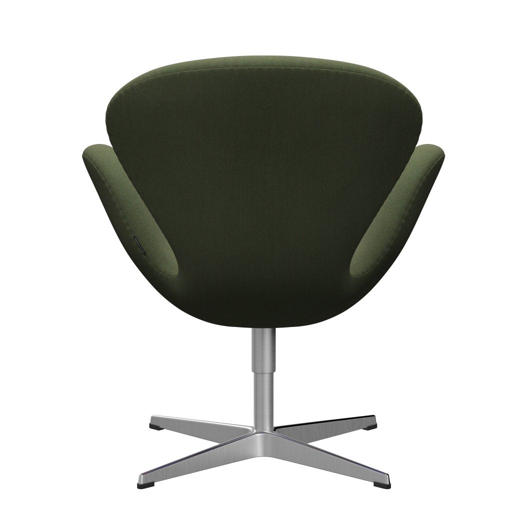 [product_category]-Fritz Hansen Swan Lounge Chair, Satin Brushed Aluminium/Steelcut Trio Delicate Green-Fritz Hansen-3320-STR946-SPAL-FRI-4