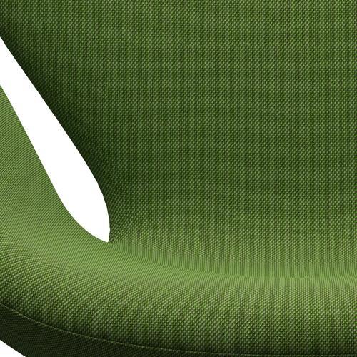 [product_category]-Fritz Hansen Swan Lounge Chair, Satin Brushed Aluminium/Steelcut Trio Grass Green-Fritz Hansen-3320-STR953-SPAL-FRI-6