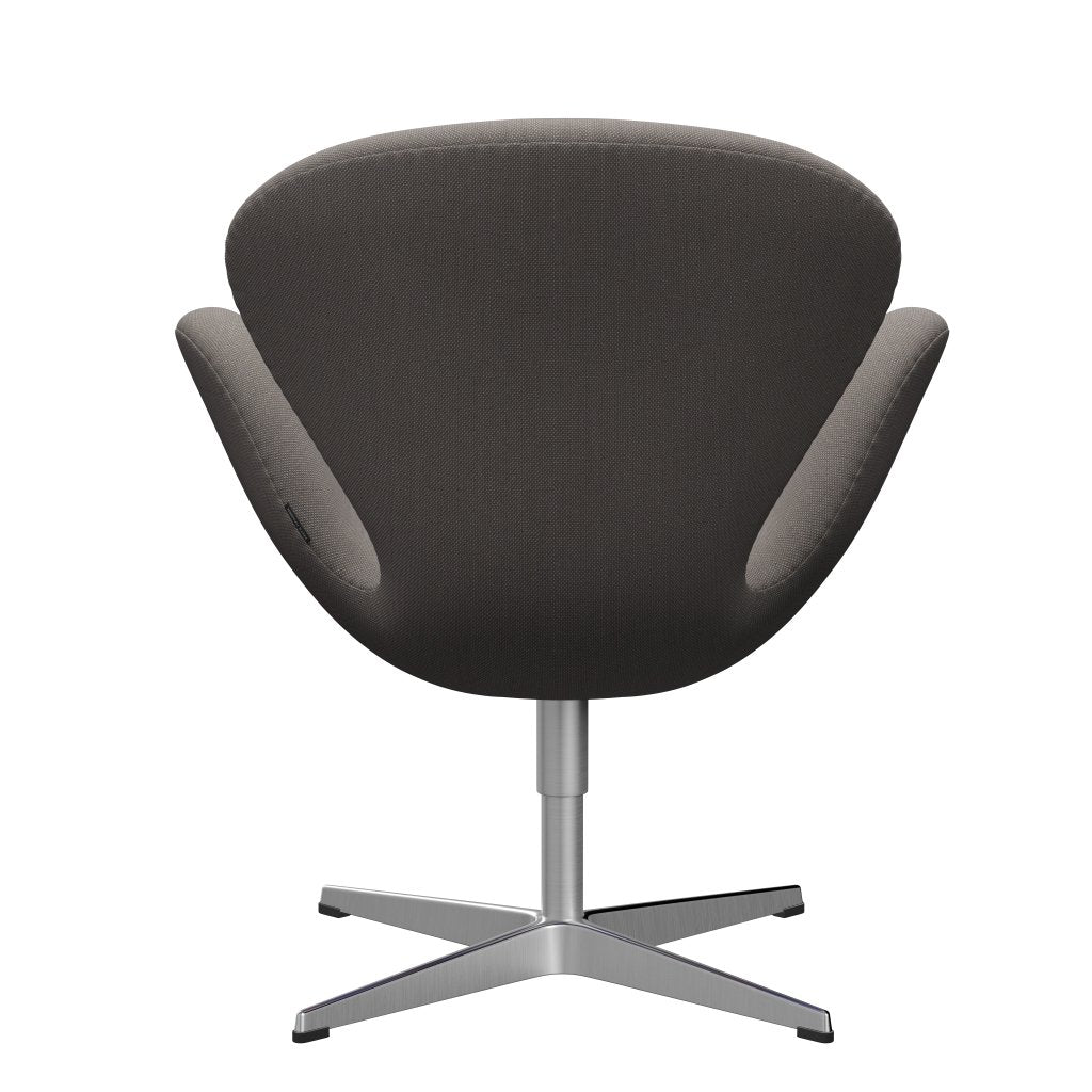 [product_category]-Fritz Hansen Swan Lounge Chair, Satin Brushed Aluminium/Steelcut Trio Sand Dark-Fritz Hansen-3320-STR246-SPAL-FRI-4