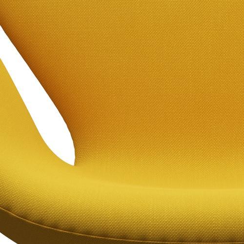 [product_category]-Fritz Hansen Swan Lounge Chair, Satin Brushed Aluminium/Steelcut Yellow-Fritz Hansen-3320-STI445-SPAL-FRI-6