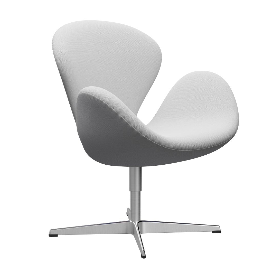 [product_category]-Fritz Hansen Swan Lounge Chair, Satin Brushed Aluminium/Sunniva Canvas Natural-Fritz Hansen-3320-SV223-SPAL-FRI-2