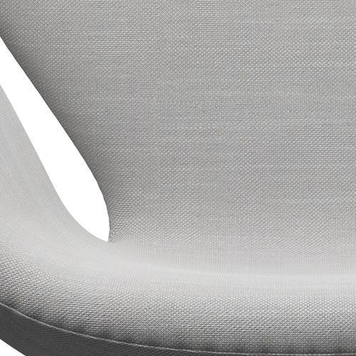 [product_category]-Fritz Hansen Swan Lounge Chair, Satin Brushed Aluminium/Sunniva Natural/Light Grey-Fritz Hansen-3320-SV713-SPAL-FRI-6