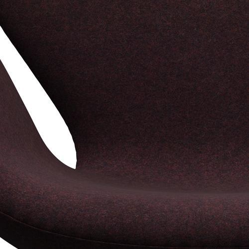 [product_category]-Fritz Hansen Swan Lounge Chair, Sating Brushed Aluminium/Divina Md Wine Red-Fritz Hansen-3320-DMD673-SPAL-FRI-6