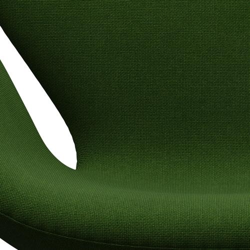 [product_category]-Fritz Hansen Swan Lounge Chair, Sating Brushed Aluminium/Hallingdal Grass Green-Fritz Hansen-3320-HAL960-SPAL-FRI-6