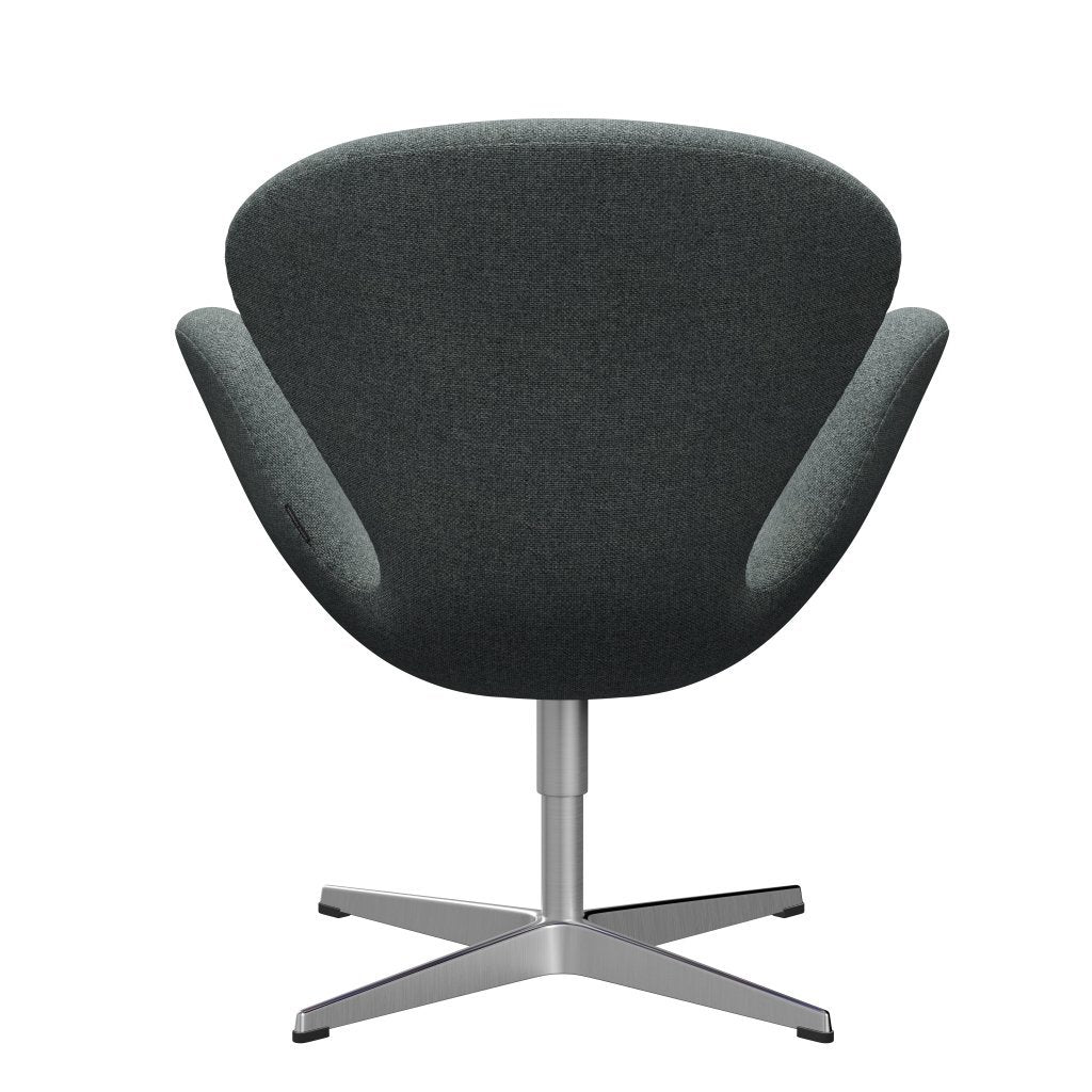 [product_category]-Fritz Hansen Swan Lounge Chair, Sating Brushed Aluminium/Hallingdal Grey-Fritz Hansen-3320-HAL130-SPAL-FRI-4