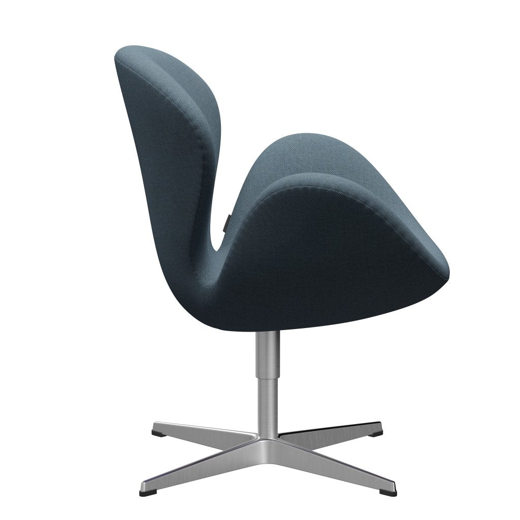 [product_category]-Fritz Hansen Swan Lounge Chair, Sating Brushed Aluminium/Re Wool Natural/Light Blue-Fritz Hansen-3320-REW768-SPAL-FRI-3