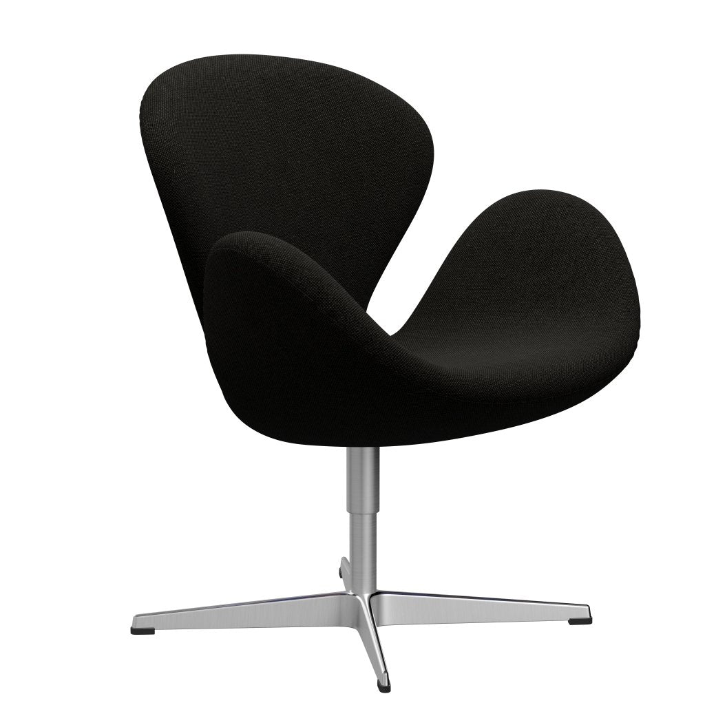 [product_category]-Fritz Hansen Swan Lounge Chair, Satingbrushed Aluminium/Hallingdal Black/Grey (173)-Fritz Hansen-3320-HAL173-SPAL-FRI-2