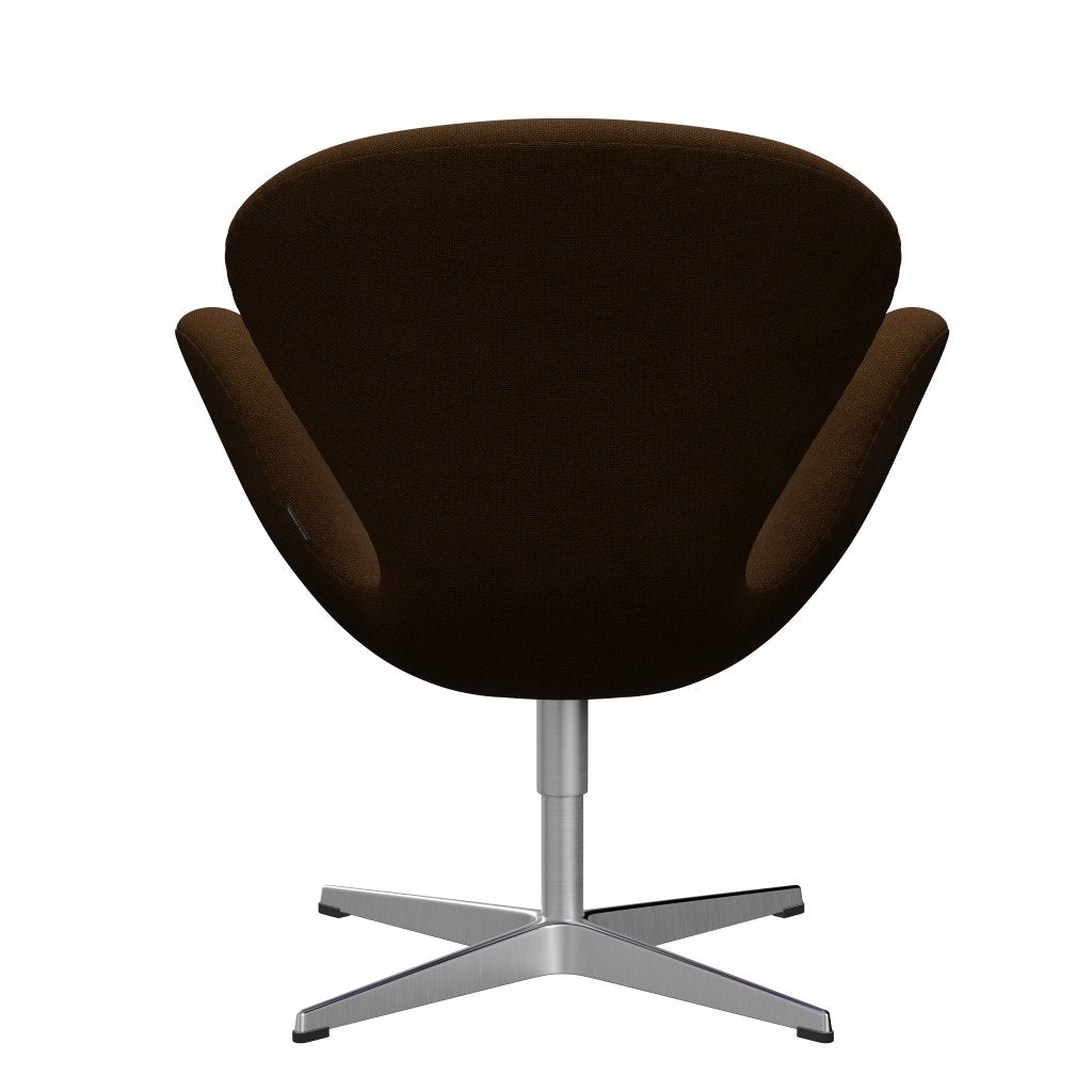 [product_category]-Fritz Hansen Swan Lounge Chair, Satingbrushed Aluminium/Hallingdal Brown-Fritz Hansen-3320-HAL350-SPAL-FRI-4