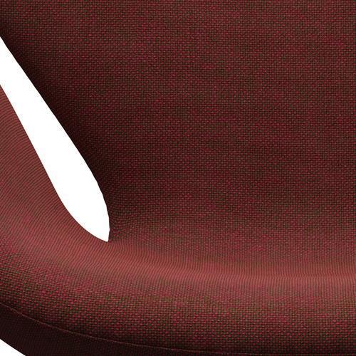 [product_category]-Fritz Hansen Swan Lounge Chair, Satingbrushed Aluminium/Hallingdal Red/Green-Fritz Hansen-3320-HAL660-SPAL-FRI-6