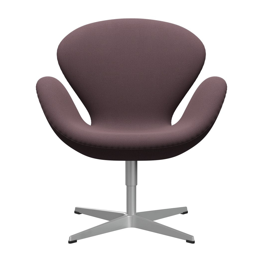 [product_category]-Fritz Hansen Swan Lounge Chair, Silver Grey/Capture Aubergine-Fritz Hansen-3320-CP6302-SGBASE-FRI-1