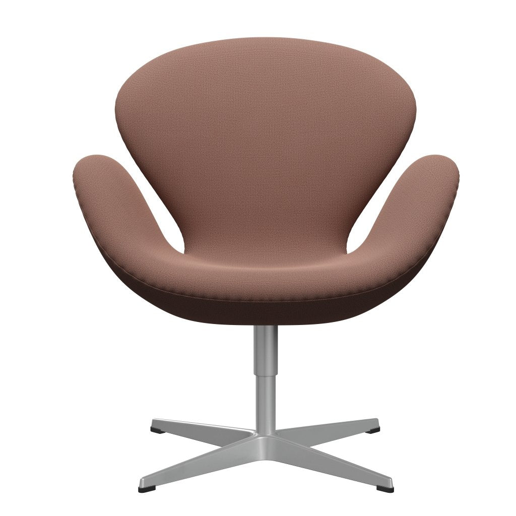 [product_category]-Fritz Hansen Swan Lounge Chair, Silver Grey/Capture Brick/Red-Fritz Hansen-3320-CP7201-SGBASE-FRI-1