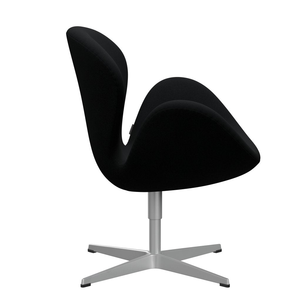 [product_category]-Fritz Hansen Swan Lounge Chair, Silver Grey/Christianshavn Black Uni-Fritz Hansen-3320-CH1175-SGBASE-FRI-3