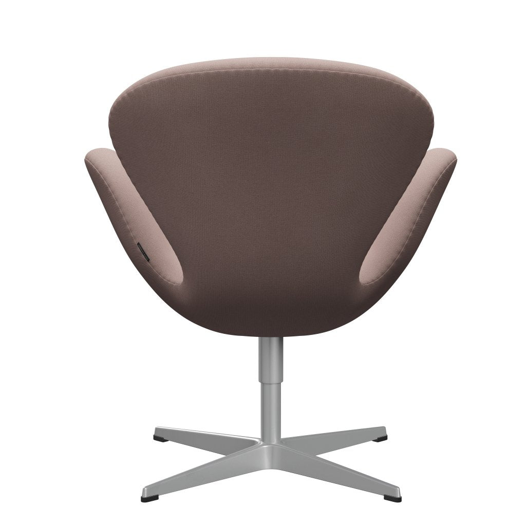 [product_category]-Fritz Hansen Swan Lounge Chair, Silver Grey/Christianshavn Light Red Uni-Fritz Hansen-3320-CH1130-SGBASE-FRI-4