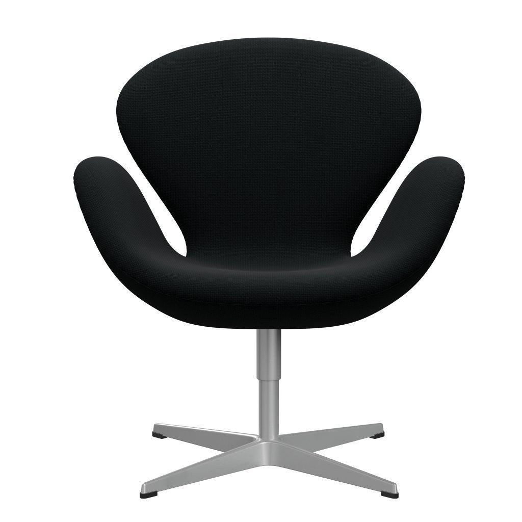 [product_category]-Fritz Hansen Swan Lounge Chair, Silver Grey/Diablo Black-Fritz Hansen-3320-DIA100-SGBASE-FRI-1