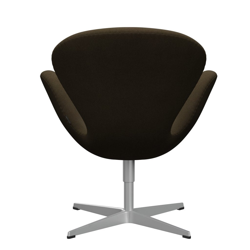 Fritz Hansen Swan Lounge stol, Silver Grey/Divina Brown (984)