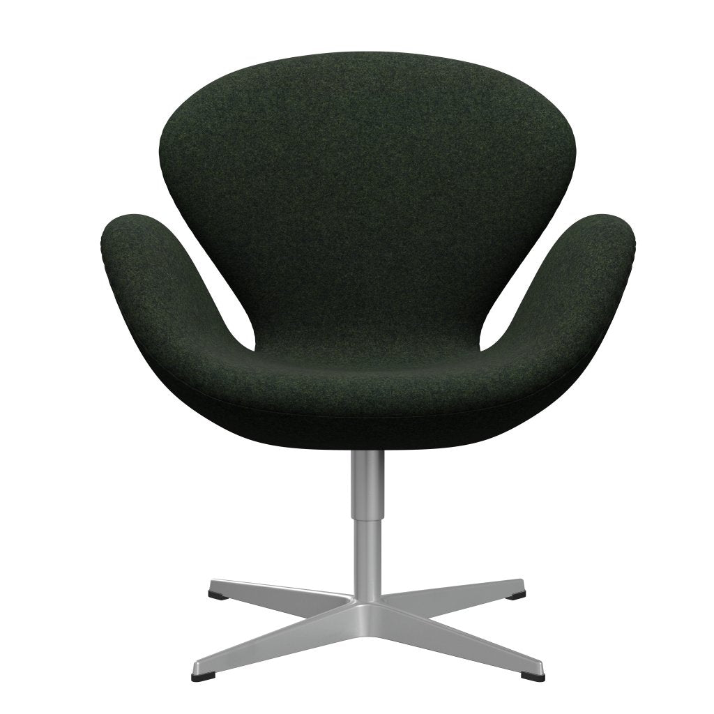 [product_category]-Fritz Hansen Swan Lounge Chair, Silver Grey/Divina Md Moss Green-Fritz Hansen-3320-DMD973-SGBASE-FRI-1