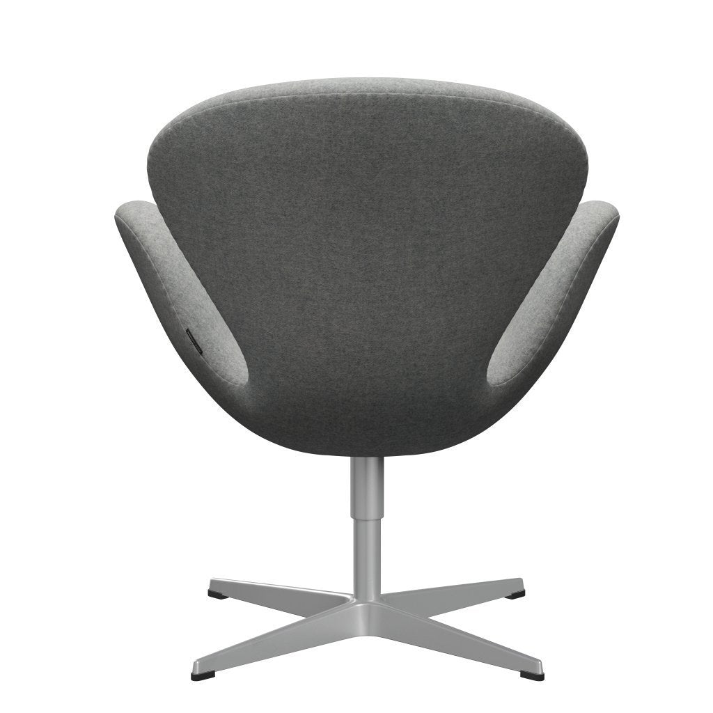 [product_category]-Fritz Hansen Swan Lounge Chair, Silver Grey/Divina Melange Light Grey-Fritz Hansen-3320-DIM120-SGBASE-FRI-4