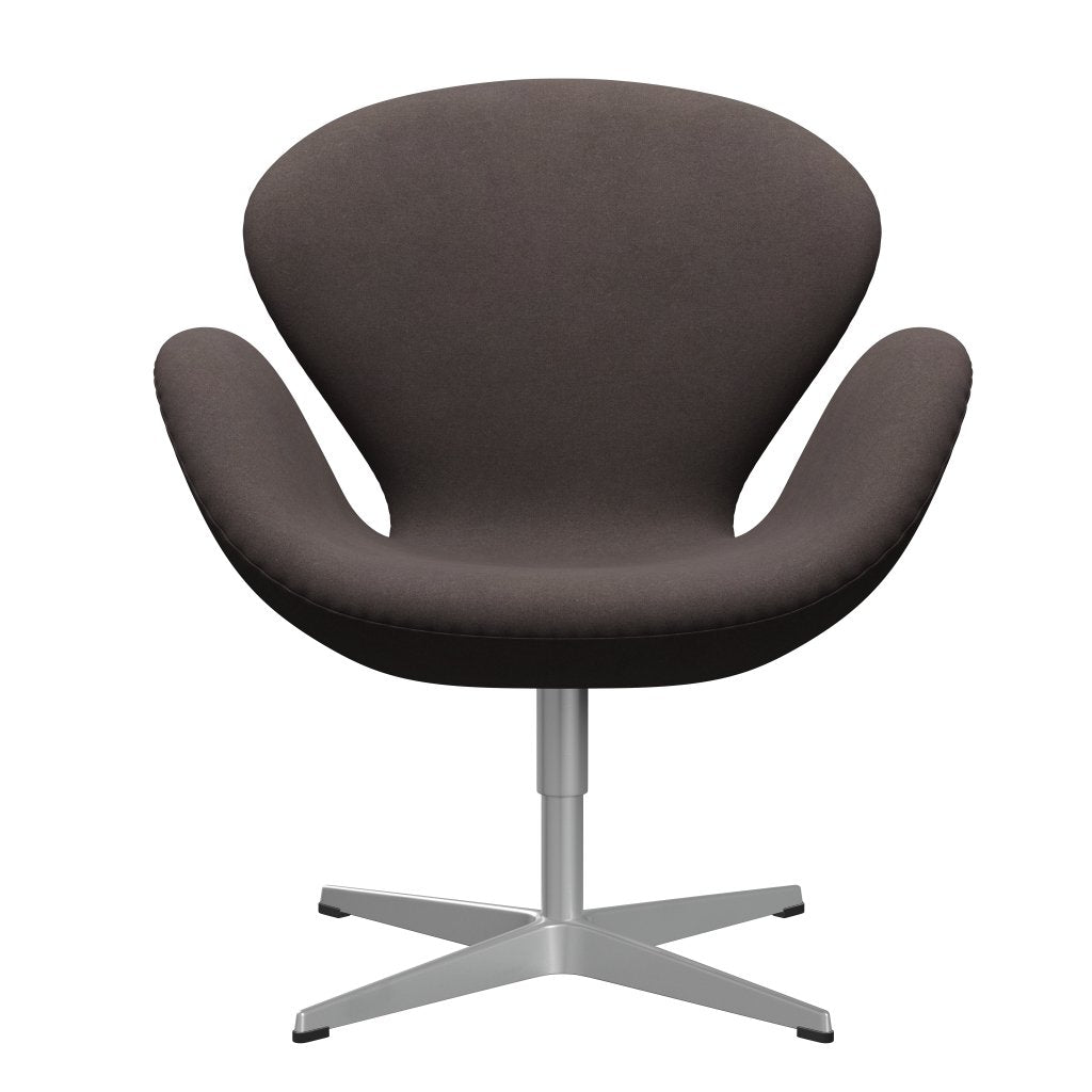 [product_category]-Fritz Hansen Swan Lounge Chair, Silver Grey/Divina Pastel Brown-Fritz Hansen-3320-DIV691-SGBASE-FRI-1