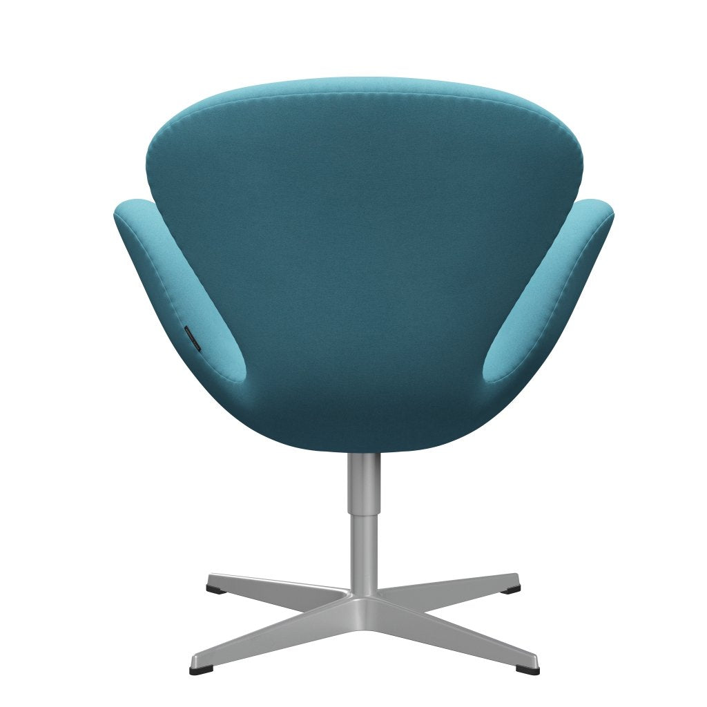 [product_category]-Fritz Hansen Swan Lounge Chair, Silver Grey/Divina Turquoise Light-Fritz Hansen-3320-DIV836-SGBASE-FRI-4