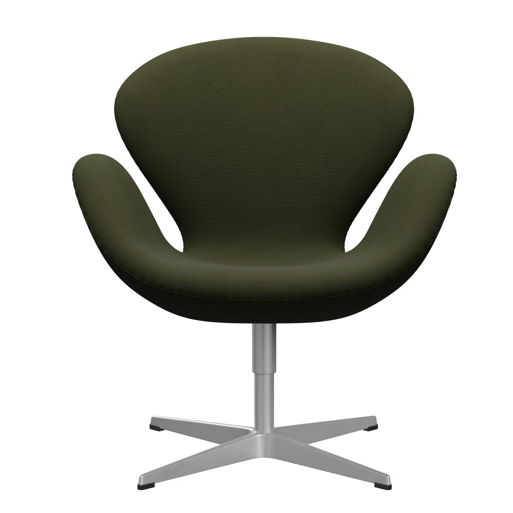 [product_category]-Fritz Hansen Swan Lounge Chair, Silver Grey/Fame Dark Brown Green-Fritz Hansen-3320-F68148-SGBASE-FRI-1
