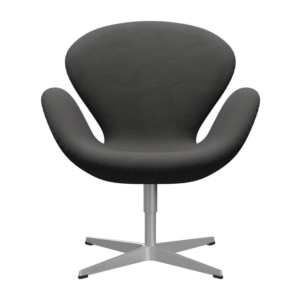 [product_category]-Fritz Hansen Swan Lounge Chair, Silver Grey/Fame Dark Grey-Fritz Hansen-3320-F61133-SGBASE-FRI-1