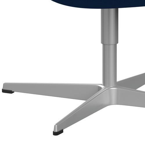 Fritz Hansen Swan Lounge Silla, gris plateado/Hallingdal azul claro