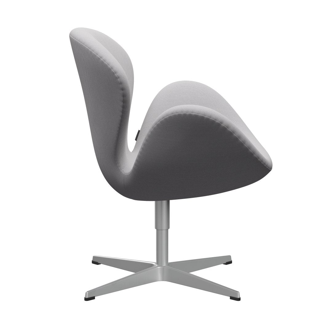 [product_category]-Fritz Hansen Swan Lounge Chair, Silver Grey/Steelcut Trio White & Light Grey-Fritz Hansen-3320-STR105-SGBASE-FRI-3