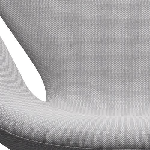 [product_category]-Fritz Hansen Swan Lounge Chair, Silver Grey/Steelcut Trio White & Light Grey-Fritz Hansen-3320-STR105-SGBASE-FRI-6