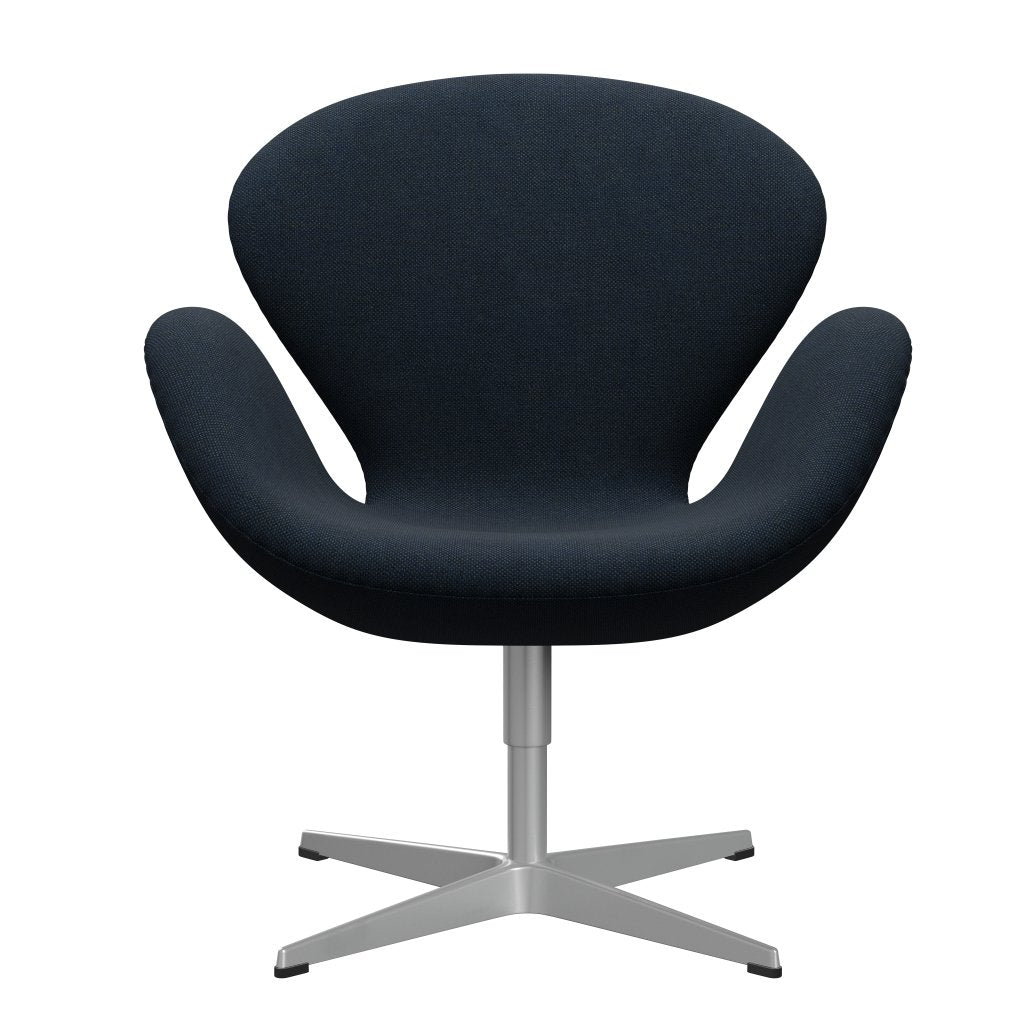 [product_category]-Fritz Hansen Swan Lounge Chair, Silver Grey/Sunniva Dark Blue-Fritz Hansen-3320-SV192-SGBASE-FRI-1