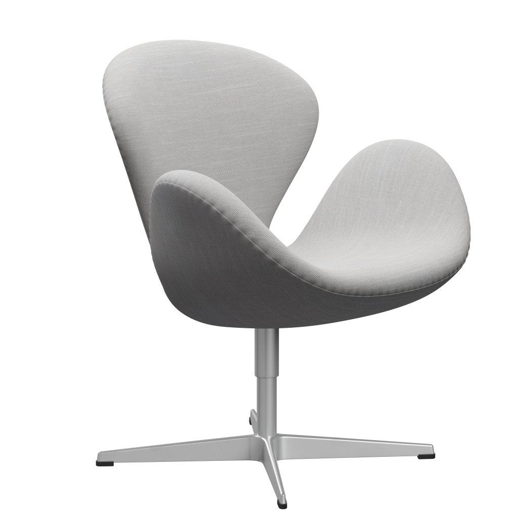 Chaise salon Swan Fritz Hansen, gris argenté / sunniva naturel / gris clair