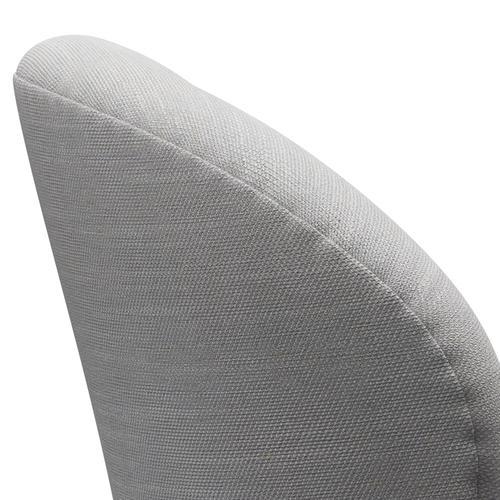 Chaise salon Swan Fritz Hansen, gris argenté / sunniva naturel / gris clair