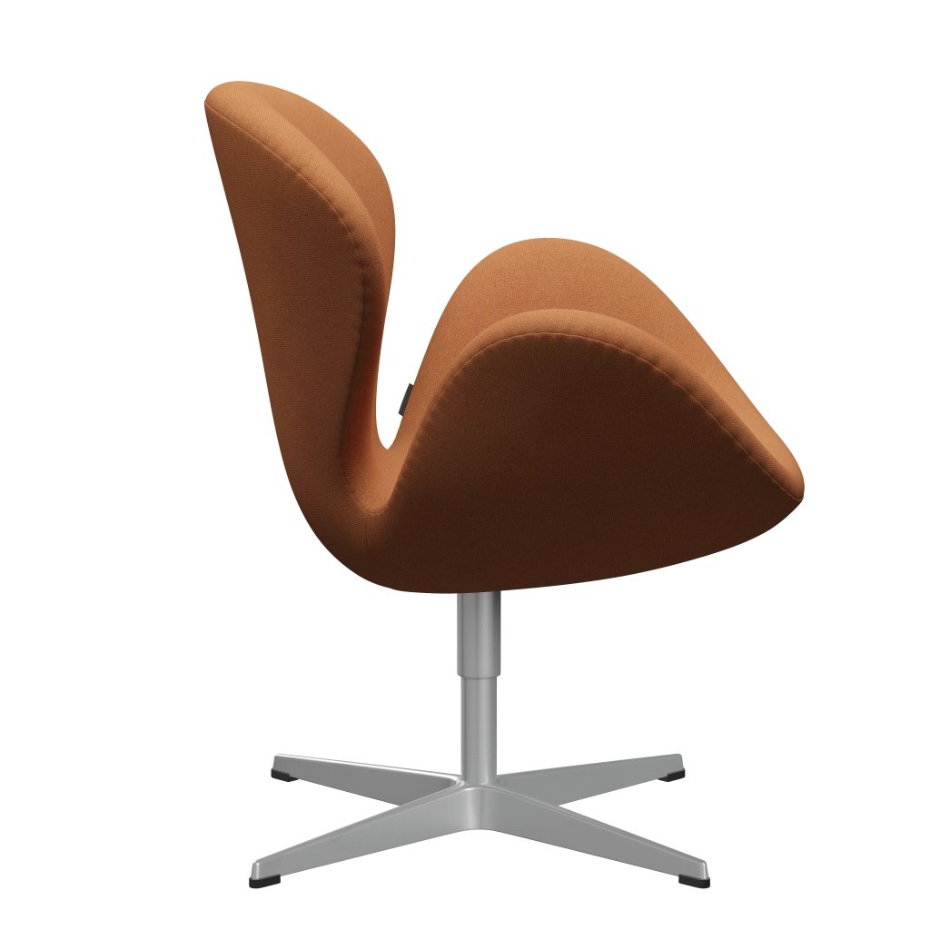 [product_category]-Fritz Hansen Swan Lounge Chair, Silver Grey/Tonus Delicate Orange-Fritz Hansen-3320-TON464-SGBASE-FRI-3