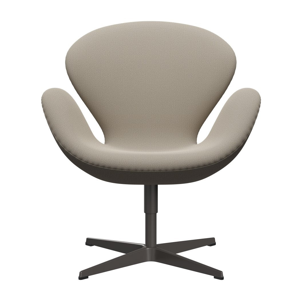 Fritz Hansen Swan Lounge Stuhl, warmes Graphit/fangen grauer Sand