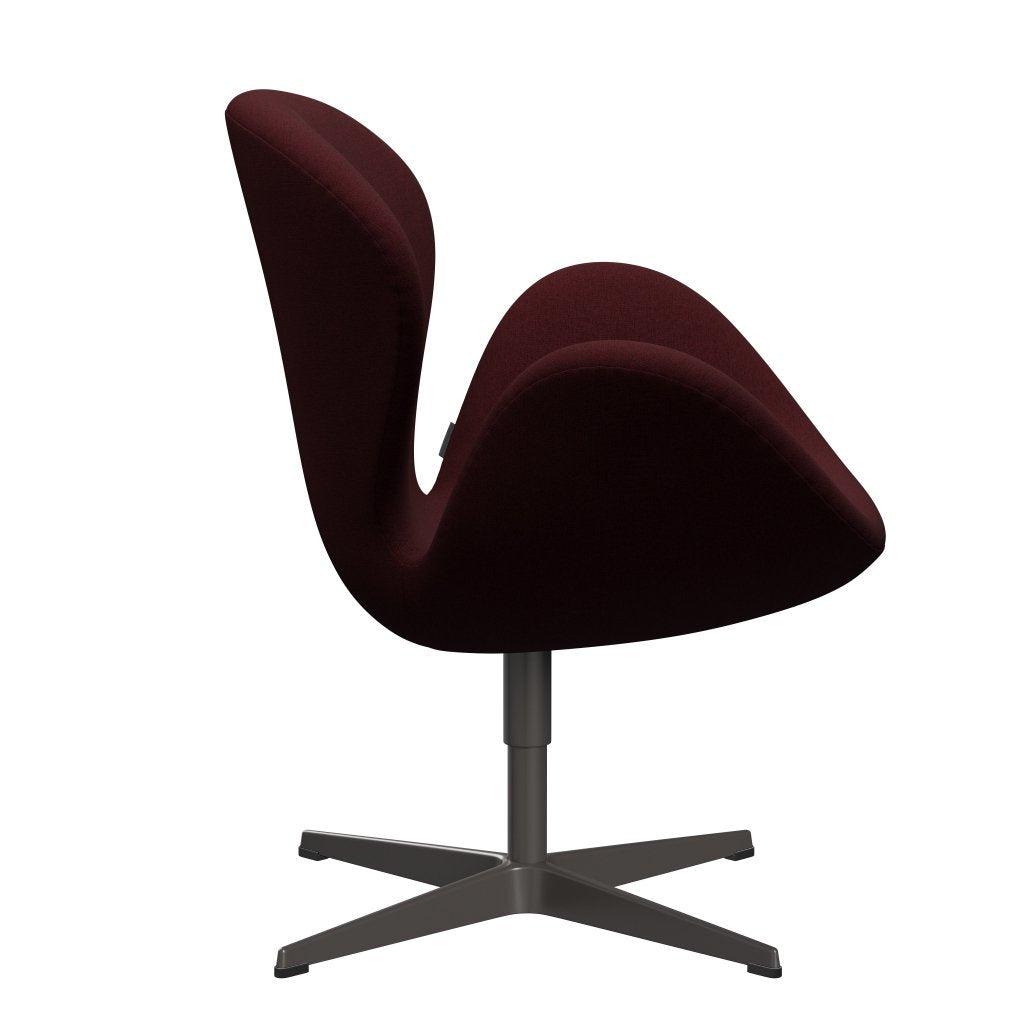 [product_category]-Fritz Hansen Swan Lounge Chair, Warm Graphite/Christianshavn Red-Fritz Hansen-3320-CH1141-WGBASE-FRI-3