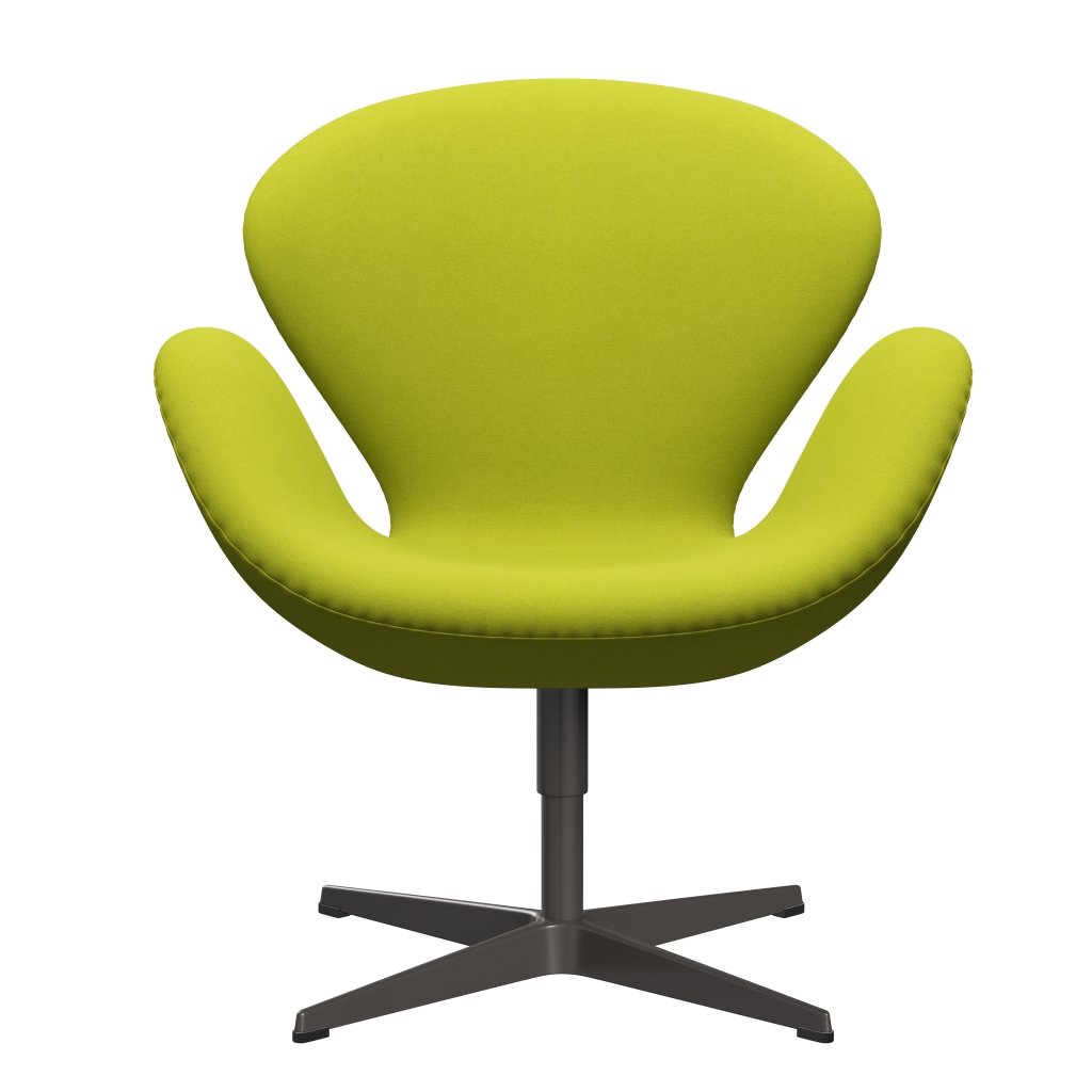 [product_category]-Fritz Hansen Swan Lounge Chair, Warm Graphite/Divina Lime-Fritz Hansen-3320-DIV936-WGBASE-FRI-1