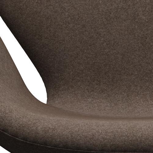 [product_category]-Fritz Hansen Swan Lounge Chair, Warm Graphite/Divina Melange Dusty Brown-Fritz Hansen-3320-DIM260-WGBASE-FRI-6