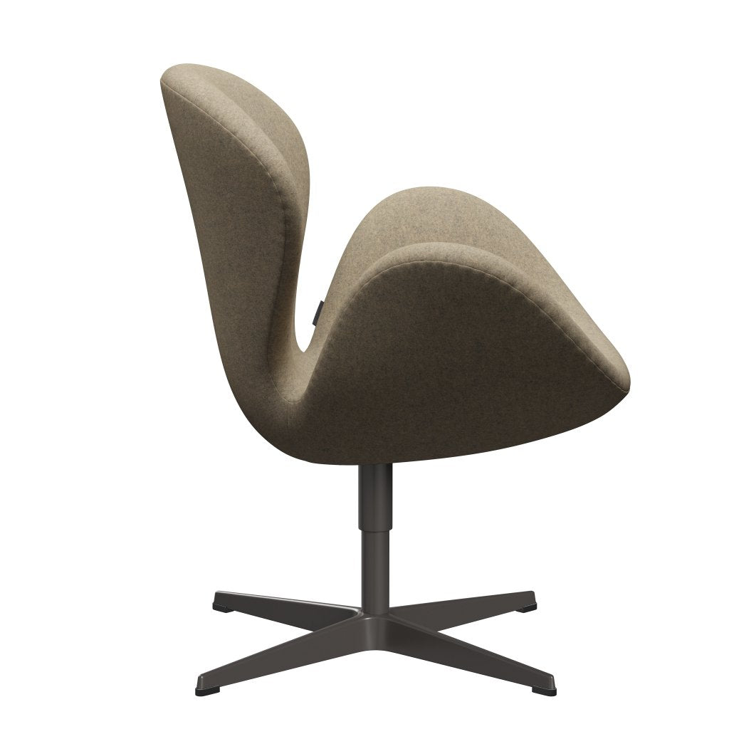 [product_category]-Fritz Hansen Swan Lounge Chair, Warm Graphite/Divina Melange Grey Sand-Fritz Hansen-3320-DIM237-WGBASE-FRI-3