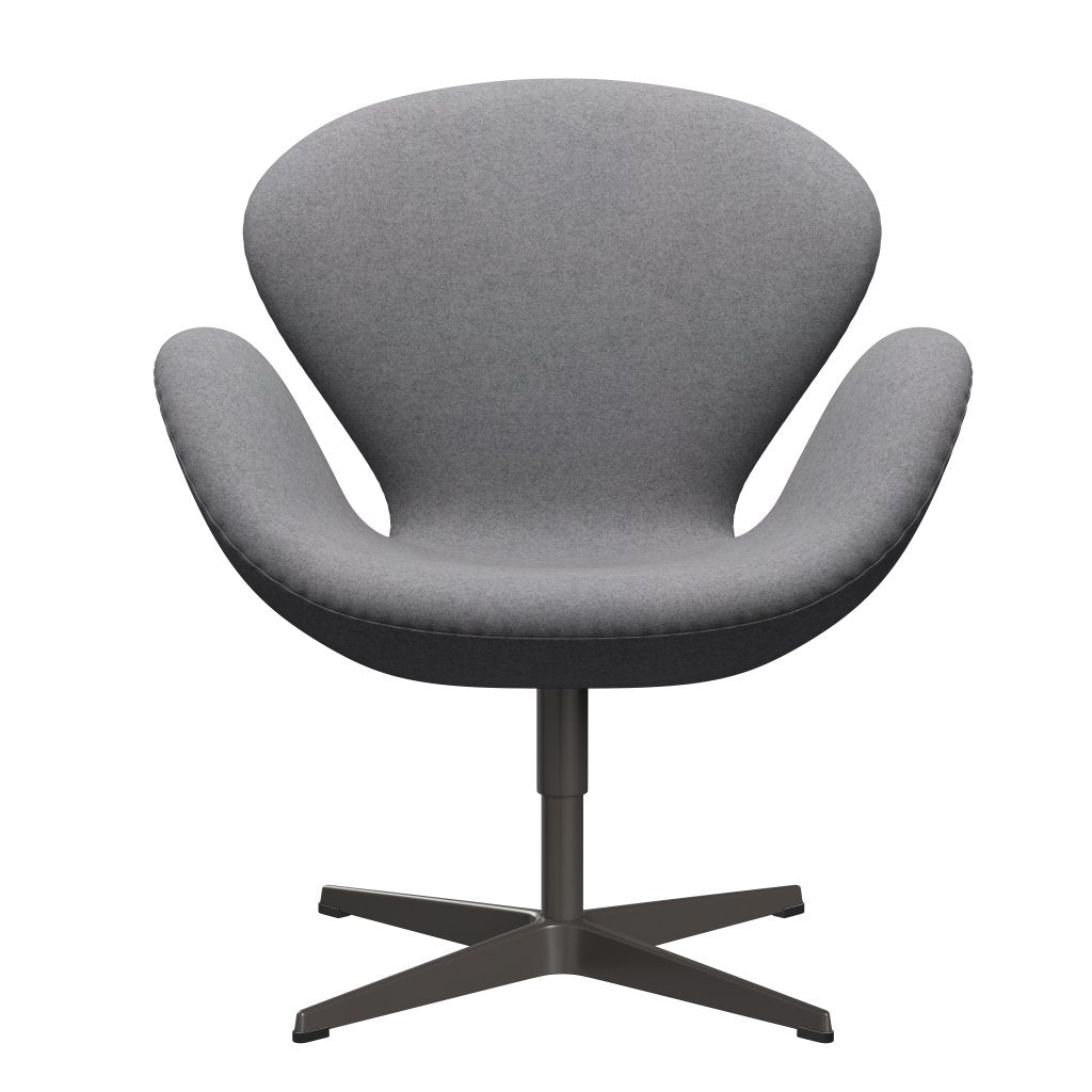 [product_category]-Fritz Hansen Swan Lounge Chair, Warm Graphite/Divina Melange Stone Grey-Fritz Hansen-3320-DIM147-WGBASE-FRI-1