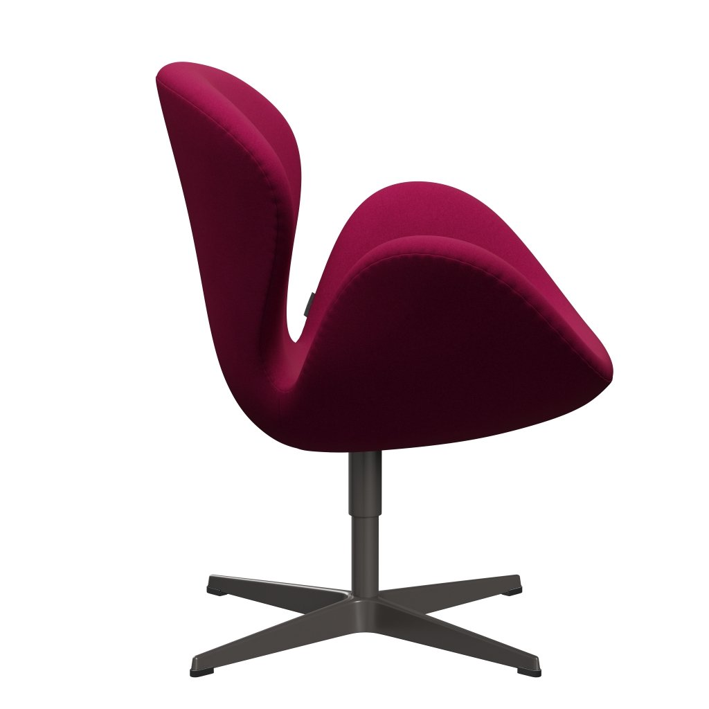 [product_category]-Fritz Hansen Swan Lounge Chair, Warm Graphite/Divina Pink Dark-Fritz Hansen-3320-DIV662-WGBASE-FRI-3