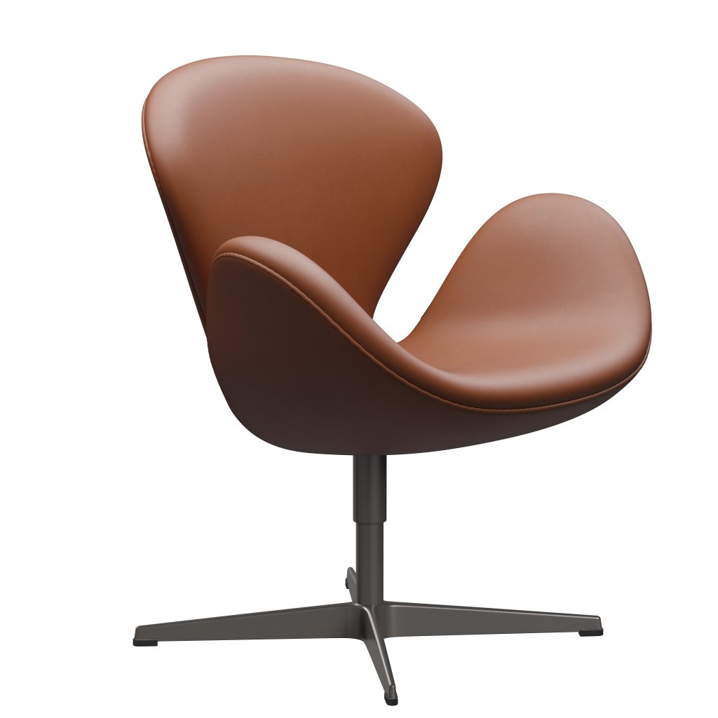 [product_category]-Fritz Hansen Swan Lounge Chair, Warm Graphite/Essential Walnut-Fritz Hansen-3320-STWALT-WGBASE-FRI-2