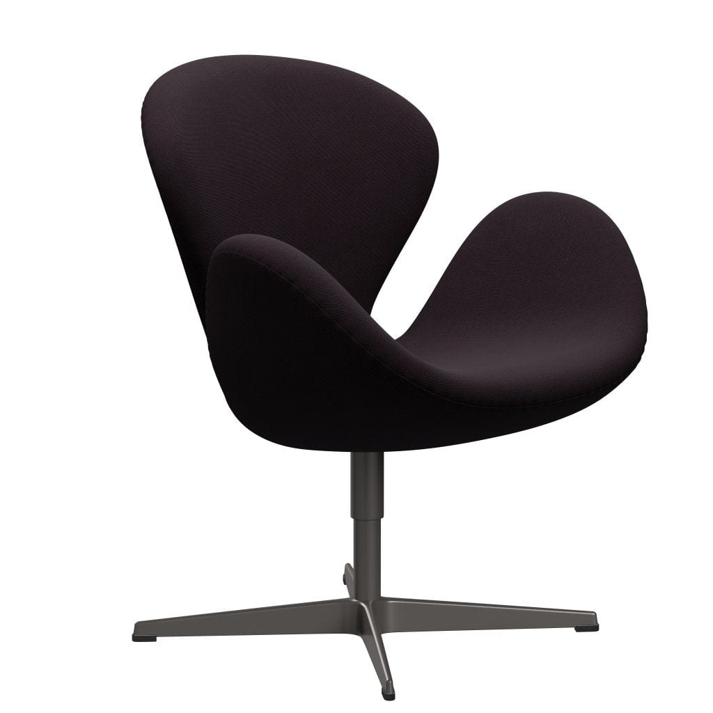 [product_category]-Fritz Hansen Swan Lounge Chair, Warm Graphite/Fame Brown (61108)-Fritz Hansen-3320-F61108-WGBASE-FRI-2