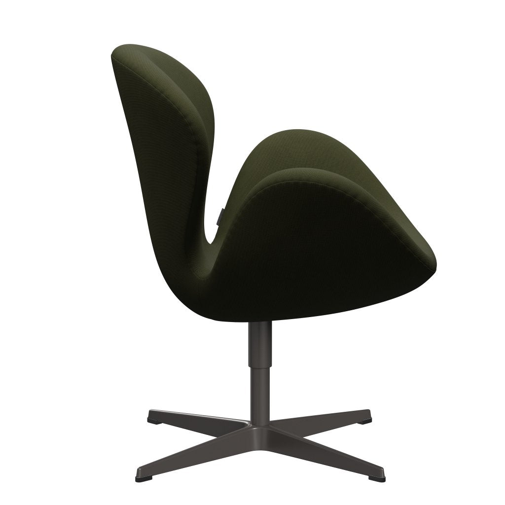 [product_category]-Fritz Hansen Swan Lounge Chair, Warm Graphite/Fame Dark Brown Green-Fritz Hansen-3320-F68148-WGBASE-FRI-3